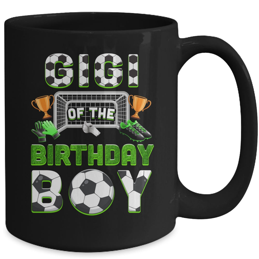 Gigi Of The Birthday Boy Soccer Family Matching Party Mug | siriusteestore