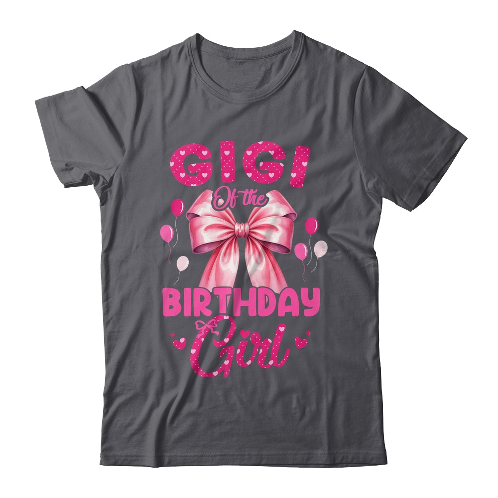 Gigi Of The Birthday Girl Coquette Bow Matching Family Shirt & Hoodie | siriusteestore