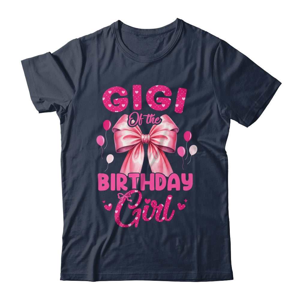 Gigi Of The Birthday Girl Coquette Bow Matching Family Shirt & Hoodie | siriusteestore