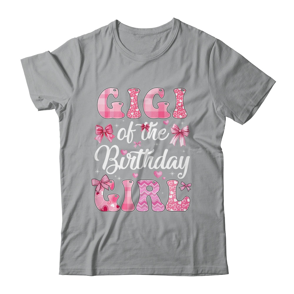Gigi Of The Birthday Girl Family Pink Coquette Bow Shirt & Hoodie | siriusteestore