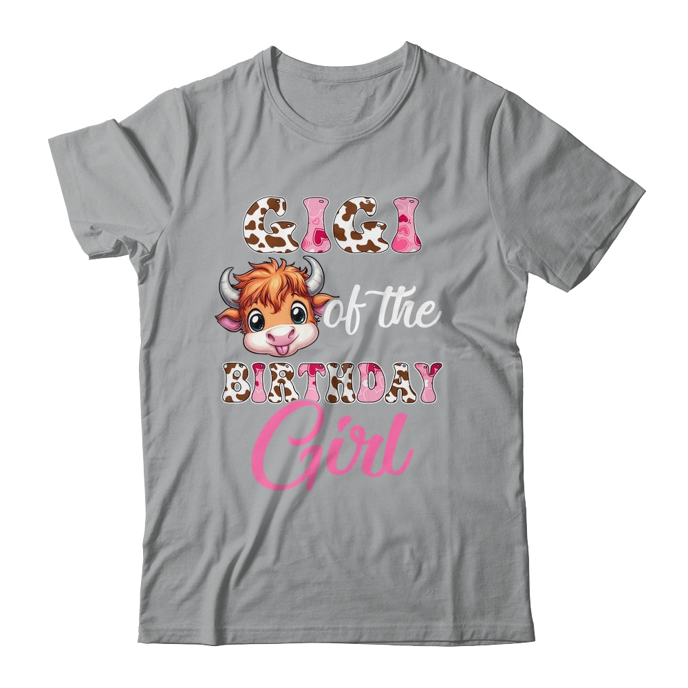 Gigi Of The Birthday Girl Highland Cow Farm 1st Birthday Shirt & Hoodie | siriusteestore