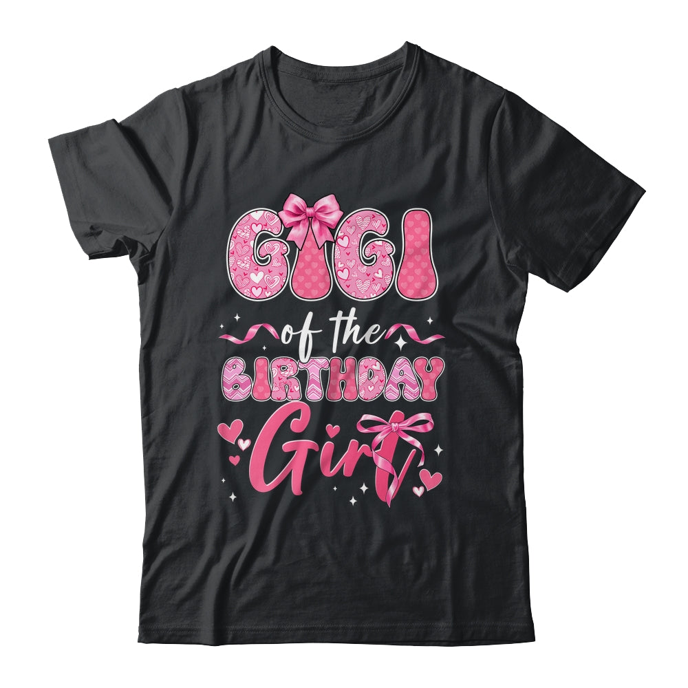 Gigi Of The Birthday Girl Pink Coquette Bow Family Shirt & Hoodie | siriusteestore
