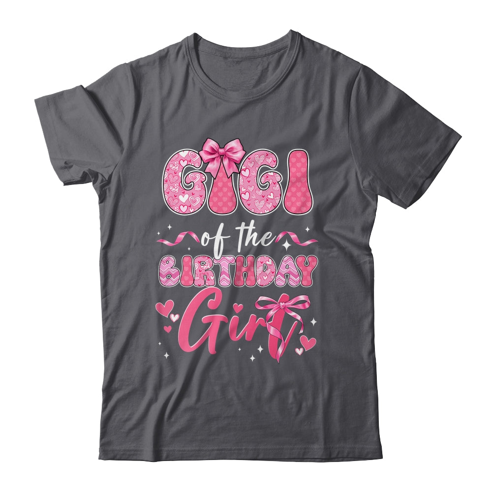 Gigi Of The Birthday Girl Pink Coquette Bow Family Shirt & Hoodie | siriusteestore
