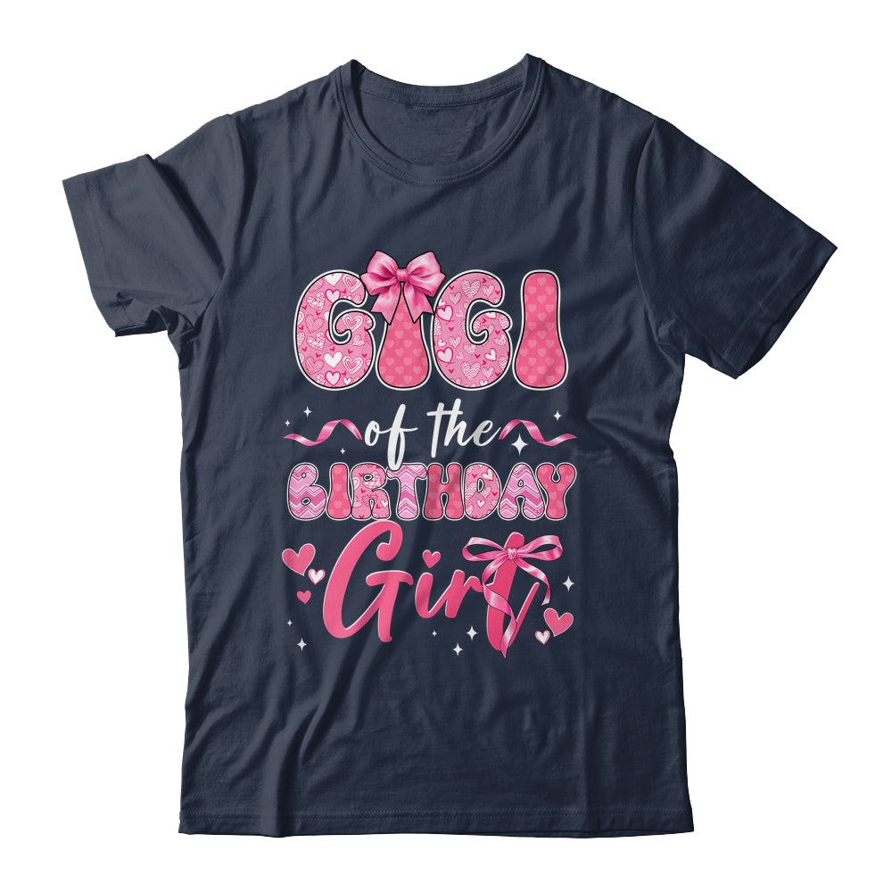 Gigi Of The Birthday Girl Pink Coquette Bow Family Shirt & Hoodie | siriusteestore