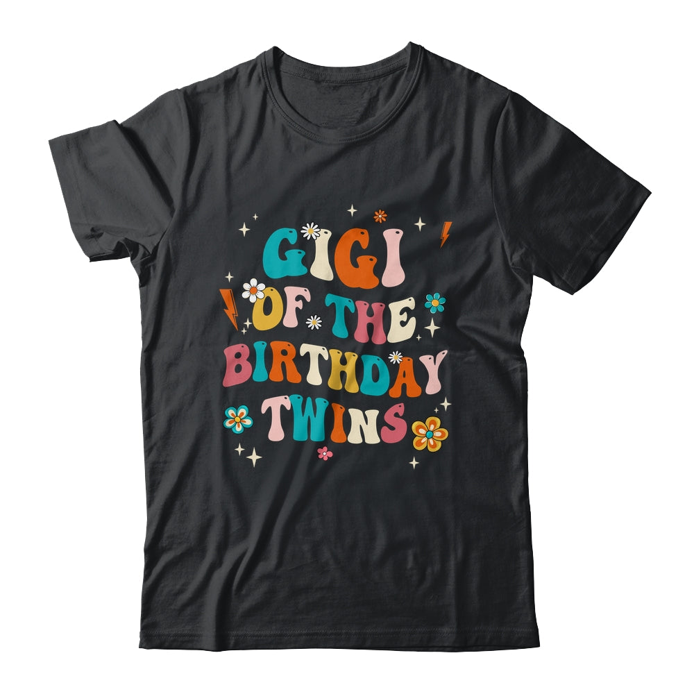 Gigi Of The Birthday Twins Boys Girls Party Retro Bday Shirt & Hoodie | siriusteestore