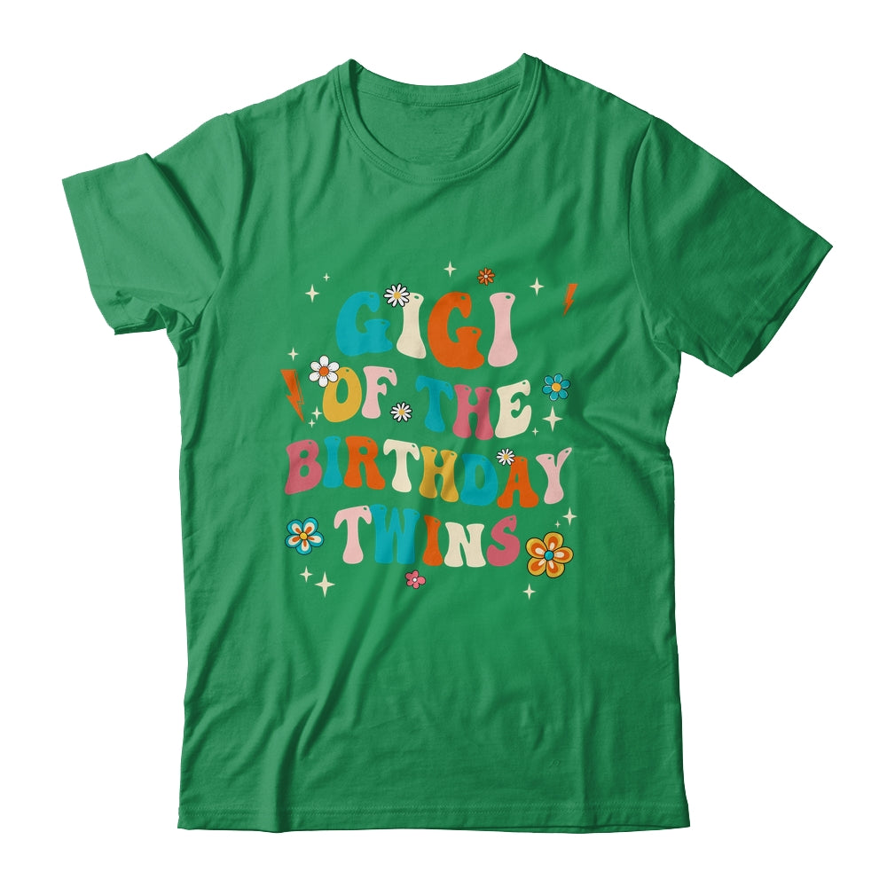 Gigi Of The Birthday Twins Boys Girls Party Retro Bday Shirt & Hoodie | siriusteestore