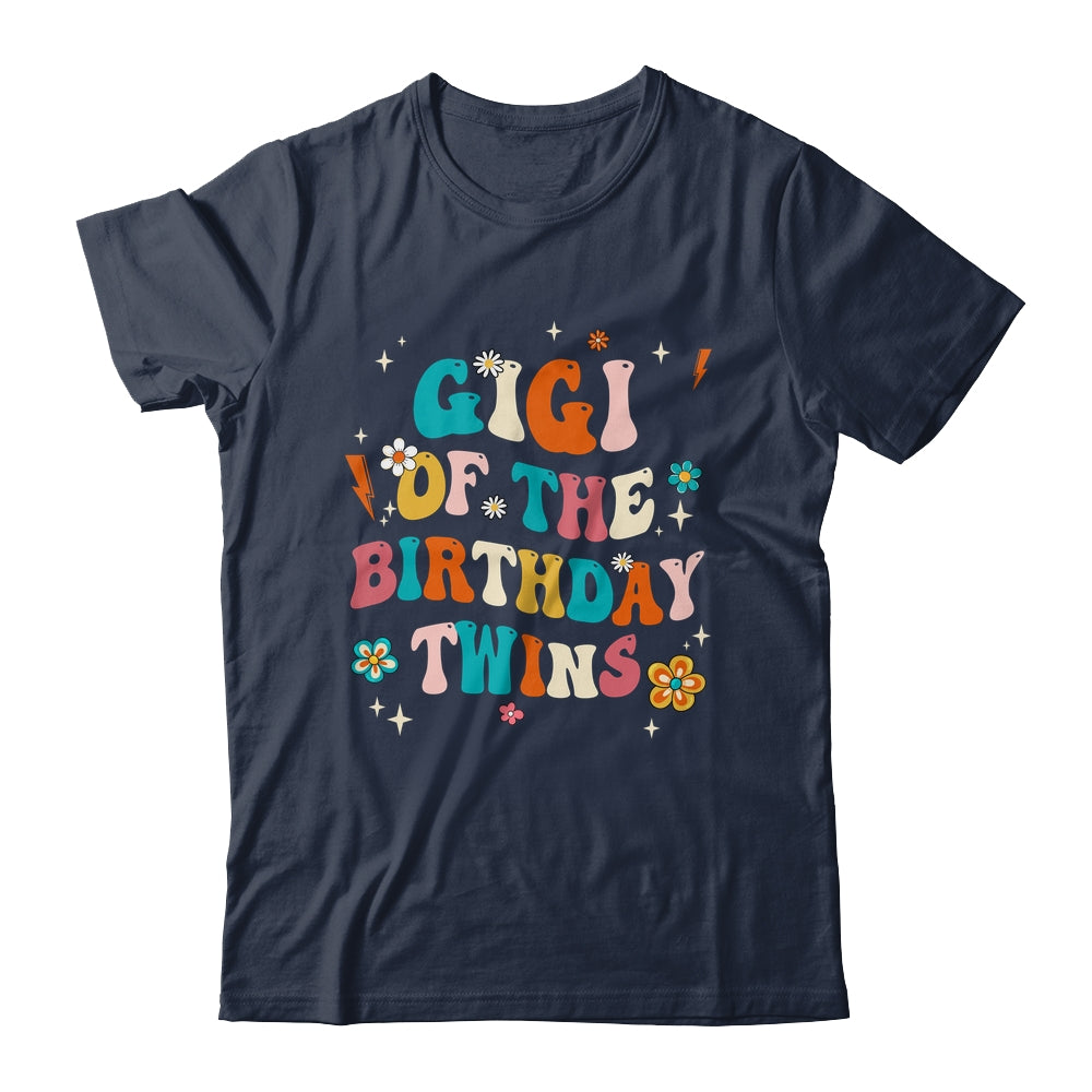 Gigi Of The Birthday Twins Boys Girls Party Retro Bday Shirt & Hoodie | siriusteestore