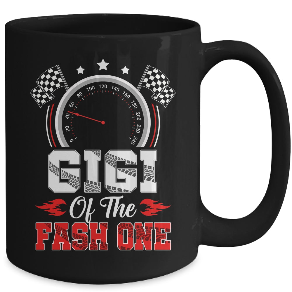 Gigi Of The Fast One 1st Birthday Racing Car Family Mug | siriusteestore