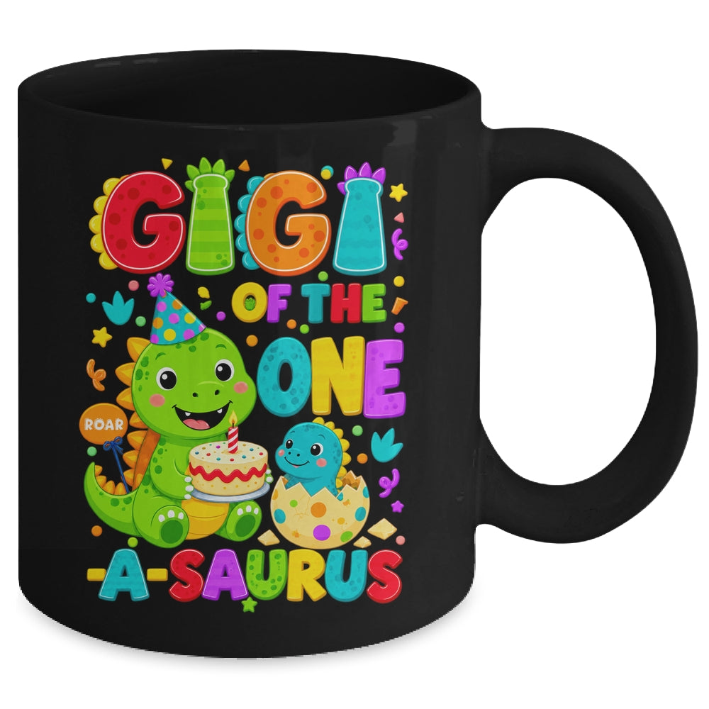 Gigi Of The One-A-Saurus 1St Birthday Boy T-Rex Dinosaur Mug | siriusteestore