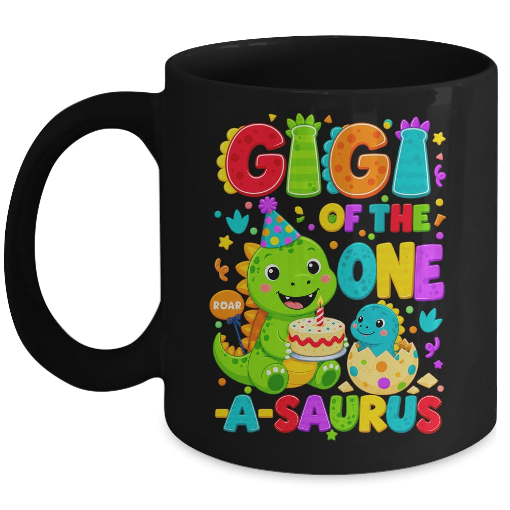 Gigi Of The One-A-Saurus 1St Birthday Boy T-Rex Dinosaur Mug | siriusteestore