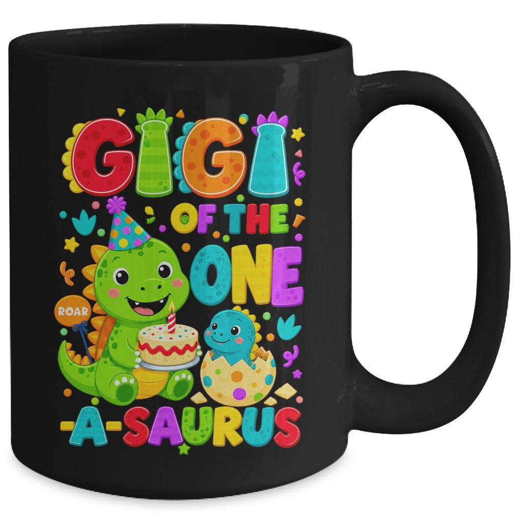 Gigi Of The One-A-Saurus 1St Birthday Boy T-Rex Dinosaur Mug | siriusteestore