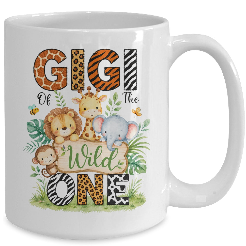 Gigi Of The Wild One First Birthday Boy Jungle Safari Mug | siriusteestore