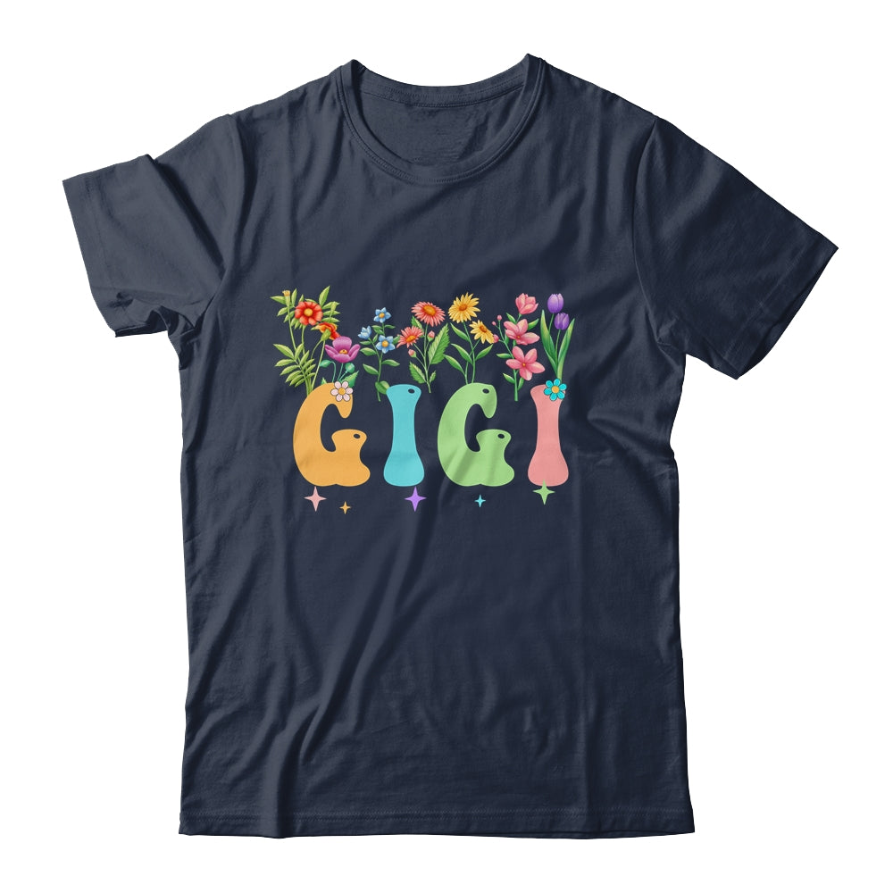 Gigi Women Wildflower Floral Design Gigi Mothers Day Shirt & Tank Top | siriusteestore