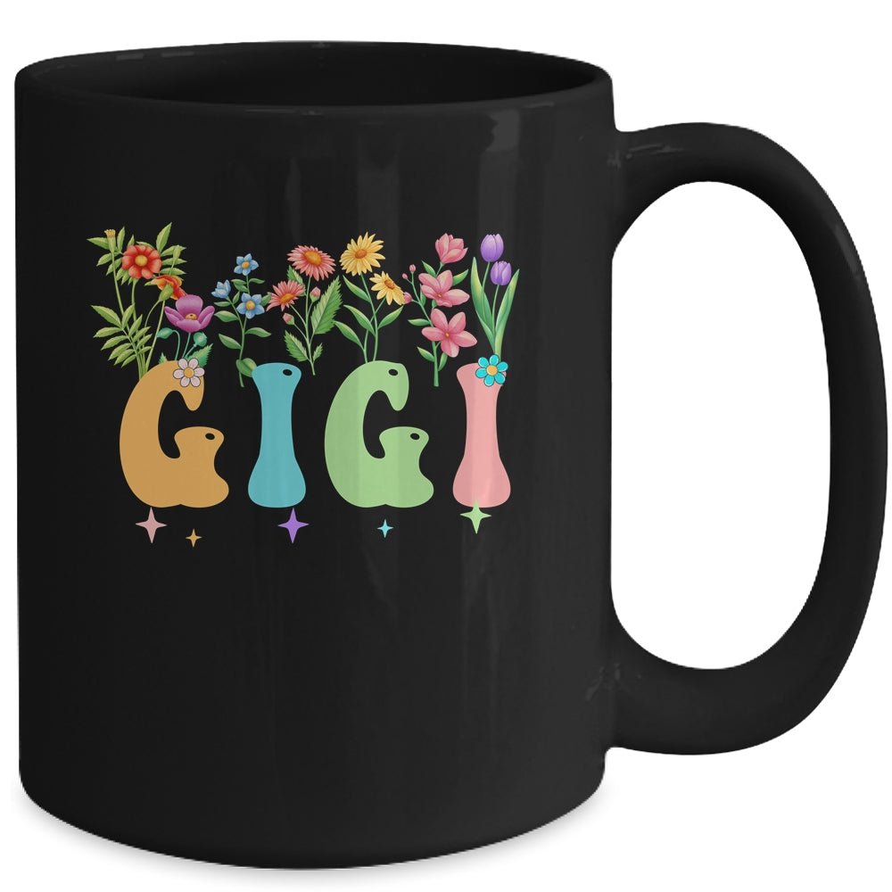 Gigi Women Wildflower Floral Design Gigi Mothers Day Mug | siriusteestore
