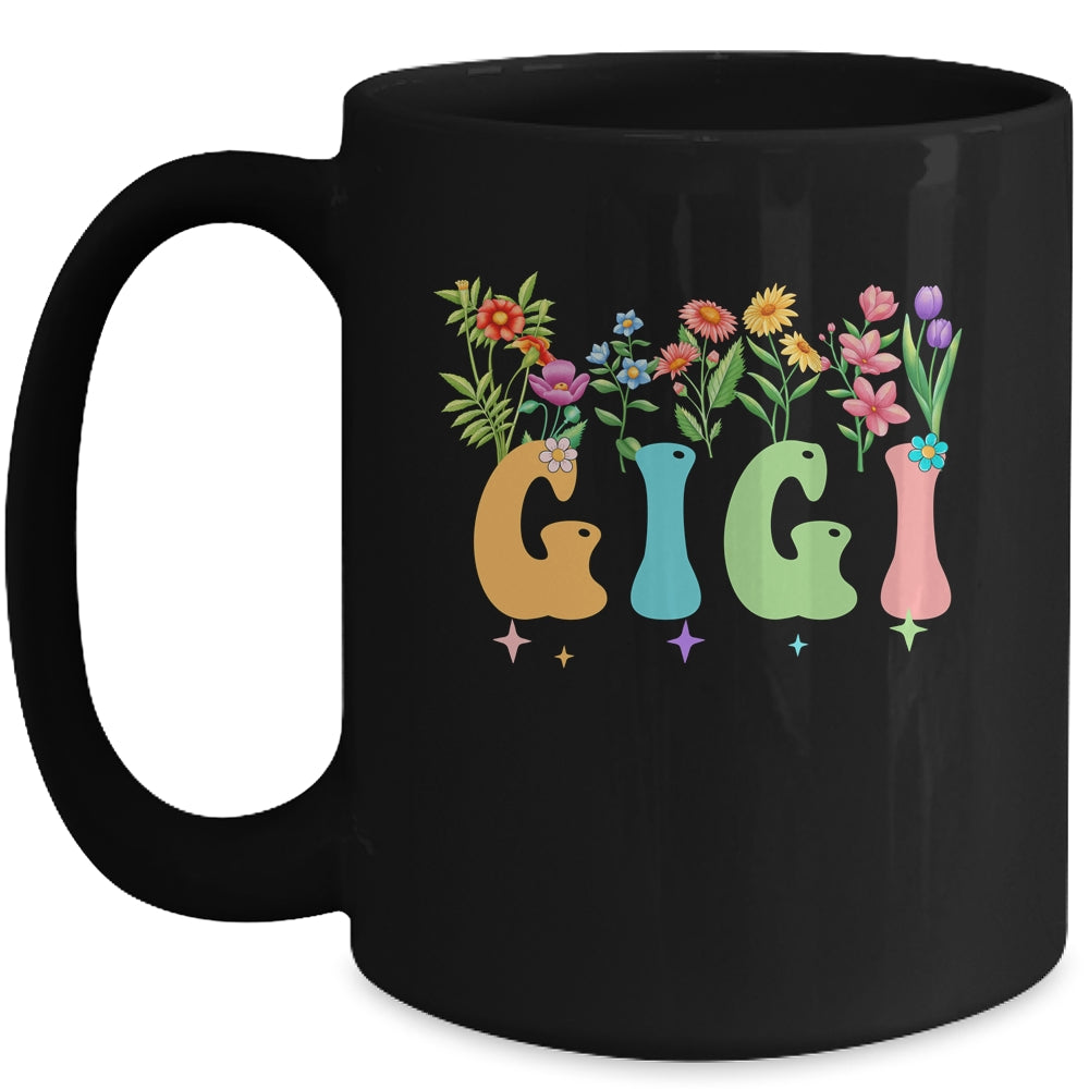 Gigi Women Wildflower Floral Design Gigi Mothers Day Mug | siriusteestore