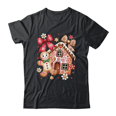 Gingerbread Christmas Bow Christmas House Retro Cookie Xmas Shirt & Sweatshirt | siriusteestore
