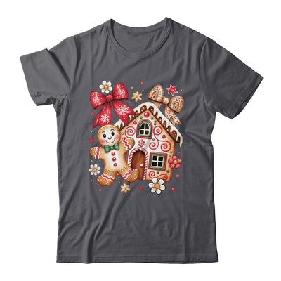Gingerbread Christmas Bow Christmas House Retro Cookie Xmas Shirt & Sweatshirt | siriusteestore