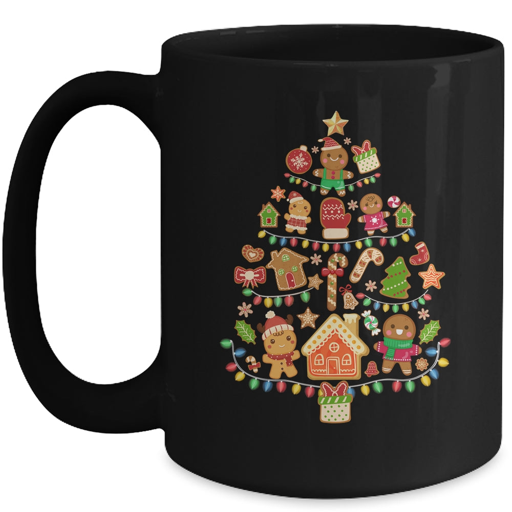 Gingerbread Christmas Tree Lights Cookie Baking Team Mug | siriusteestore
