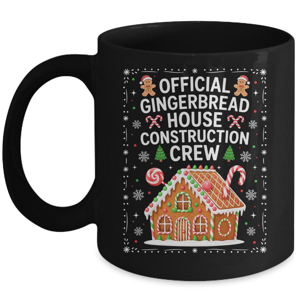 Gingerbread House Construction Crew Cookie Baking Christmas Mug | siriusteestore