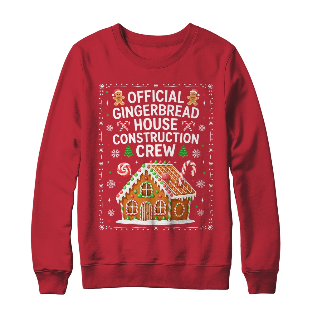 Gingerbread House Construction Crew Cookie Baking Christmas Shirt & Sweatshirt | siriusteestore