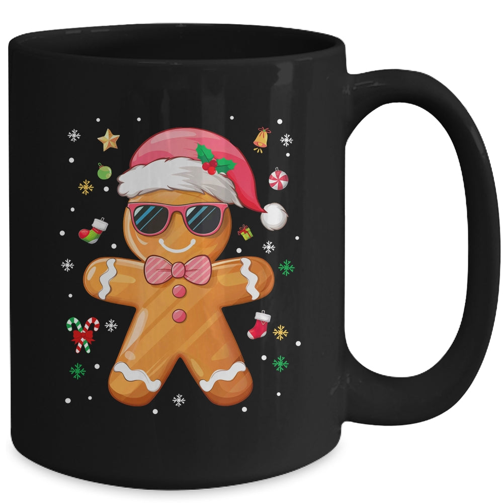 Gingerbread Man Pink Christmas Cookie Costume Baking Team Mug | siriusteestore