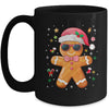 Gingerbread Man Pink Christmas Cookie Costume Baking Team Mug | siriusteestore