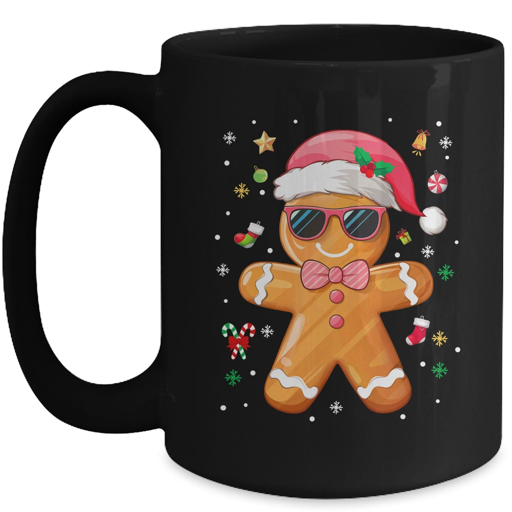 Gingerbread Man Pink Christmas Cookie Costume Baking Team Mug | siriusteestore