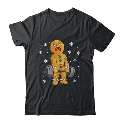 Gingerbread Man Weightlifting Christmas Fitness Gym Deadlift Shirt & Sweatshirt | siriusteestore