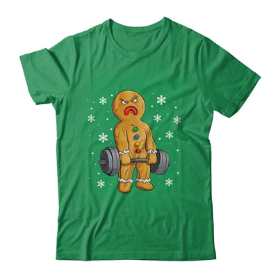 Gingerbread Man Weightlifting Christmas Fitness Gym Deadlift Shirt & Sweatshirt | siriusteestore