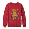 Gingerbread Man Weightlifting Christmas Fitness Gym Deadlift Shirt & Sweatshirt | siriusteestore