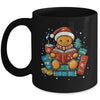 Gingerbread Reading Book Lovers Christmas Bookworm Librarian Mug | siriusteestore
