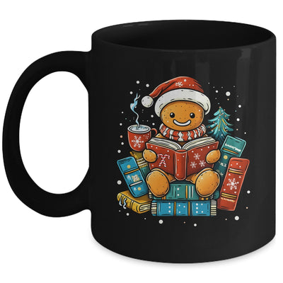 Gingerbread Reading Book Lovers Christmas Bookworm Librarian Mug | siriusteestore