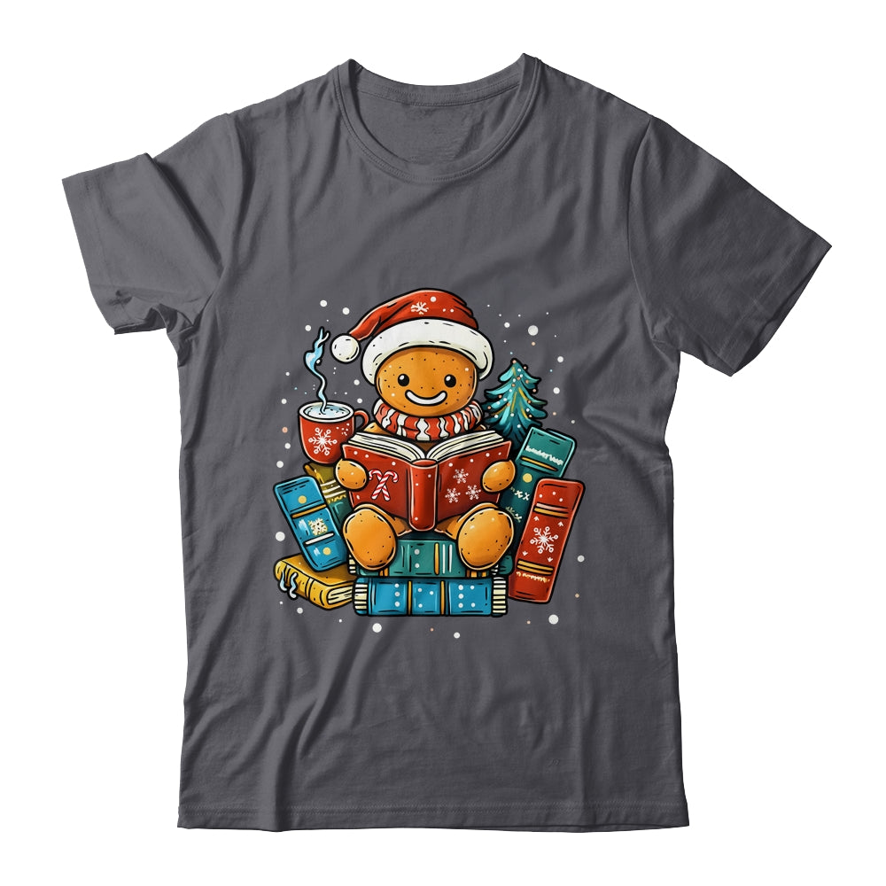 Gingerbread Reading Book Lovers Christmas Bookworm Librarian Shirt & Sweatshirt | siriusteestore