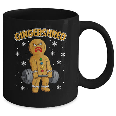Gingershred Funny Gingerbread Man Gym Bodybuilding Christmas Mug | siriusteestore