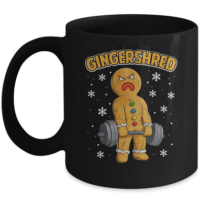 Gingershred Funny Gingerbread Man Gym Bodybuilding Christmas Mug | siriusteestore