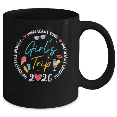 Girl's Trip 2026 Memories Girls Friends Trip Vacation Retro Mug | siriusteestore