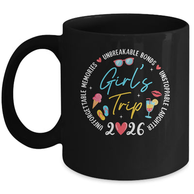 Girl's Trip 2026 Memories Girls Friends Trip Vacation Retro Mug | siriusteestore