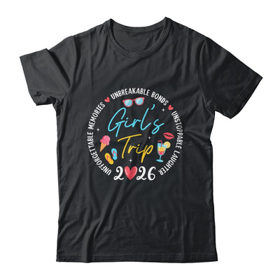 Girl's Trip 2026 Memories Girls Friends Trip Vacation Retro Shirt & Tank Top | siriusteestore