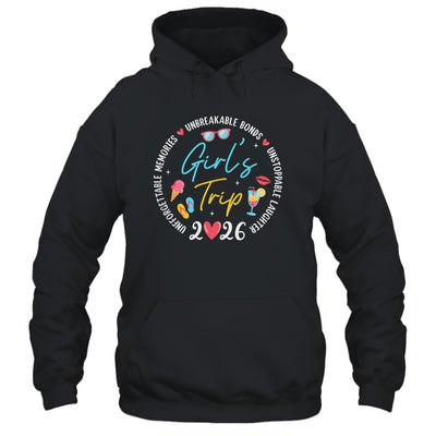Girl's Trip 2026 Memories Girls Friends Trip Vacation Retro Shirt & Tank Top | siriusteestore