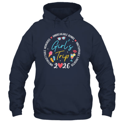 Girl's Trip 2026 Memories Girls Friends Trip Vacation Retro Shirt & Tank Top | siriusteestore
