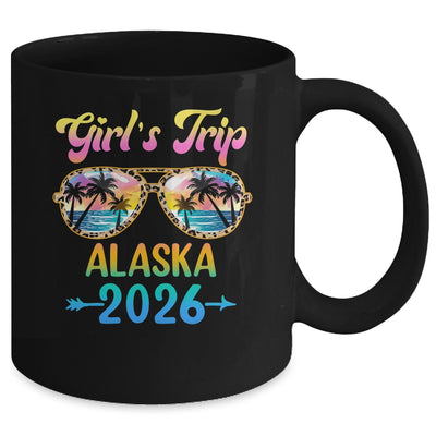 Girl's Trip Alaska 2026 Summer Vacation Sunglasses Mug | siriusteestore