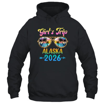 Girl's Trip Alaska 2026 Summer Vacation Sunglasses Shirt & Tank Top | siriusteestore