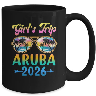 Girl's Trip Aruba 2026 Summer Vacation Sunglasses Mug | siriusteestore