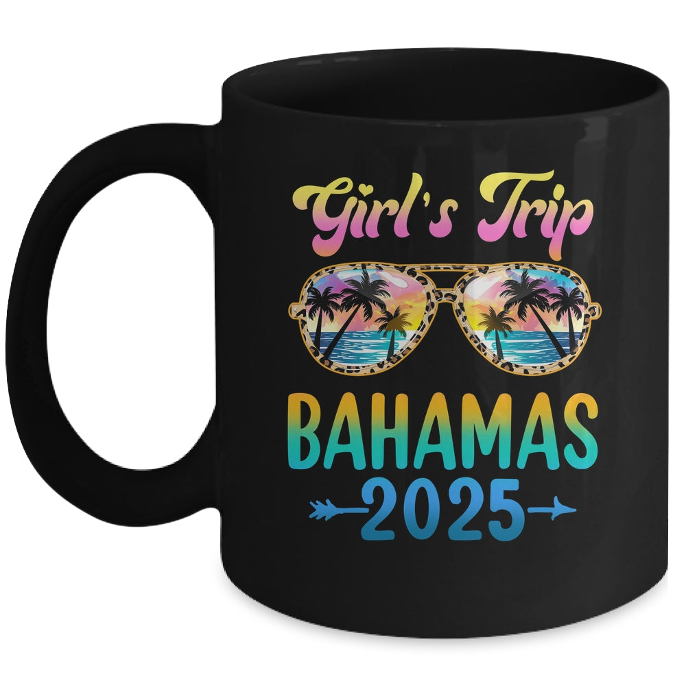 Girl's Trip Bahamas 2025 Summer Vacation Sunglasses Mug | siriusteestore