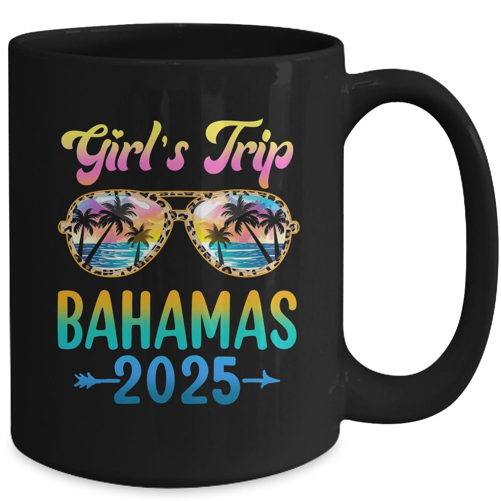 Girl's Trip Bahamas 2025 Summer Vacation Sunglasses Mug | siriusteestore