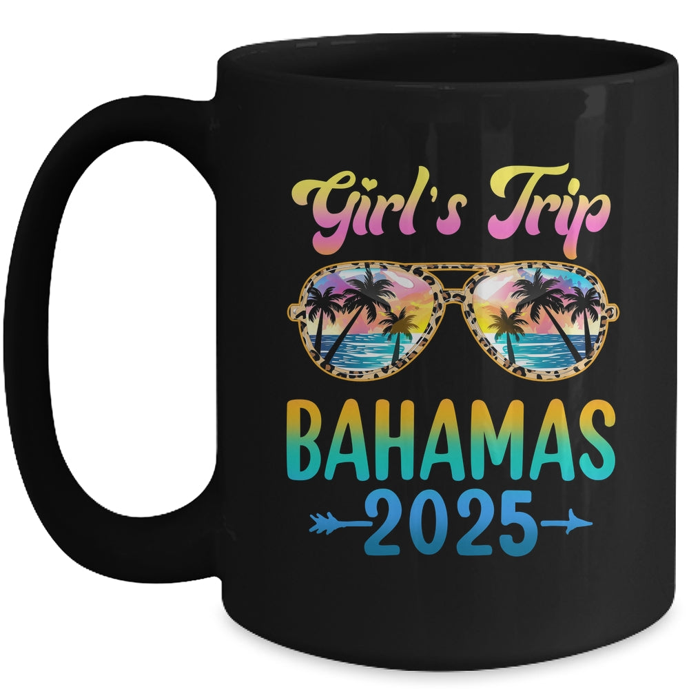 Girl's Trip Bahamas 2025 Summer Vacation Sunglasses Mug | siriusteestore