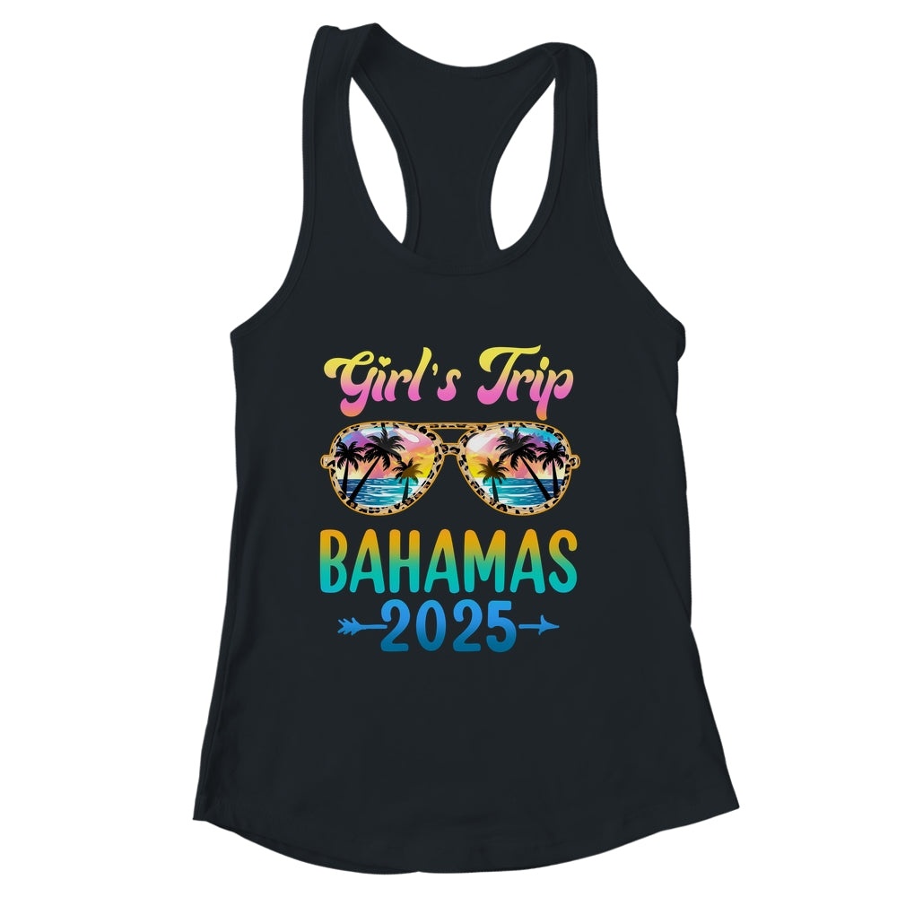 Girl's Trip Bahamas 2025 Summer Vacation Sunglasses Shirt & Tank Top | siriusteestore