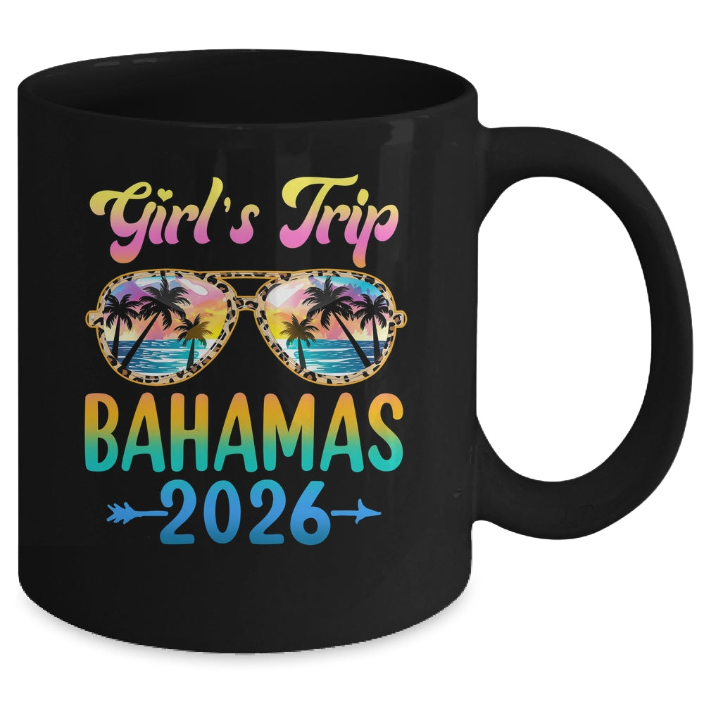 Girl's Trip Bahamas 2026 Summer Vacation Sunglasses Mug | siriusteestore