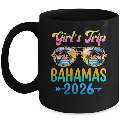 Girl's Trip Bahamas 2026 Summer Vacation Sunglasses Mug | siriusteestore