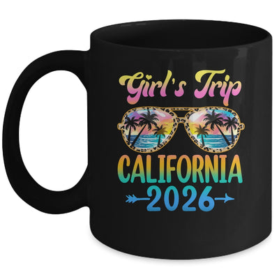 Girl's Trip California 2026 Summer Vacation Sunglasses Mug | siriusteestore